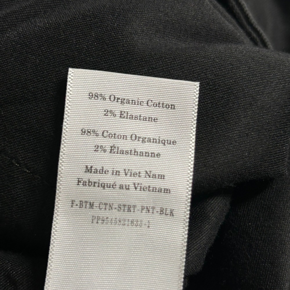 Everlane Women's The Utility Straight Leg Black High Rise Pants 2 New - Picture 10 of 10